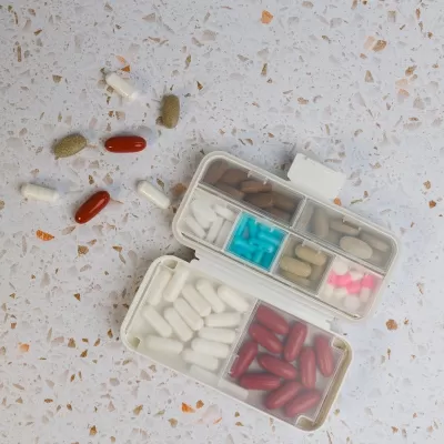 Compact 8 Compartment Pill Organiser
