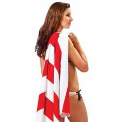 branded Striped Towel, from our range of promotional Beach Towels