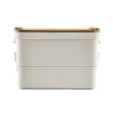 Sturdee Dual-Compartment Bamboo Lid Lunch Box