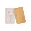Sturdee Dual-Compartment Bamboo Lid Lunch Box