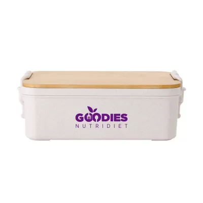 Sturdee Dual-Compartment Bamboo Lid Lunch Box