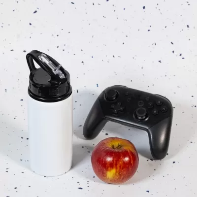 Amore Junior 500ml Flip Straw Lid Aluminium Drink Bottle