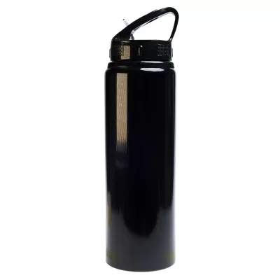 Amore 750ml Flip Straw Lid Aluminium Drink Bottle