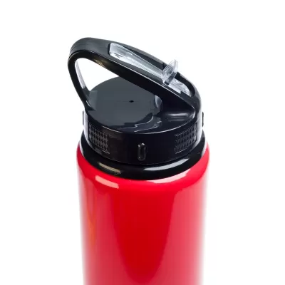 Amore 750ml Flip Straw Lid Aluminium Drink Bottle