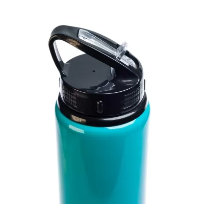 Amore 750ml Flip Straw Lid Aluminium Drink Bottle
