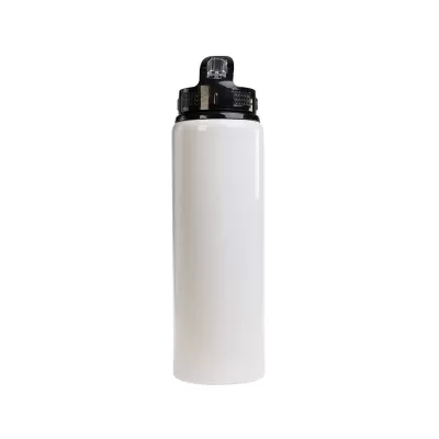 Amore 750ml Flip Straw Lid Aluminium Drink Bottle
