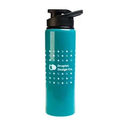 Amore 750ml Free Flow Lid Aluminium Drink Bottle