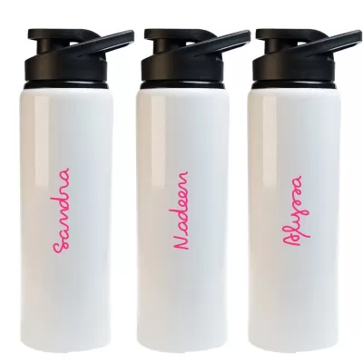 Amore 750ml Free Flow Lid Aluminium Drink Bottle