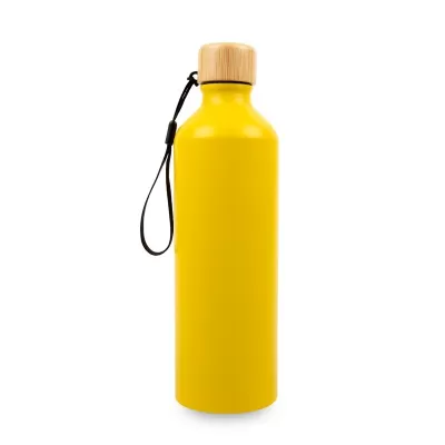 Gelato 750ml Bamboo Lid Aluminium Bottle with Bamboo Lid