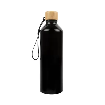 Gelato 750ml Bamboo Lid Aluminium Bottle with Bamboo Lid