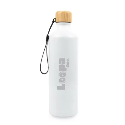 Gelato 750ml Bamboo Lid Aluminium Bottle with Bamboo Lid