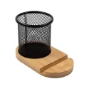 Pen Tidy Bamboo Phone Stand