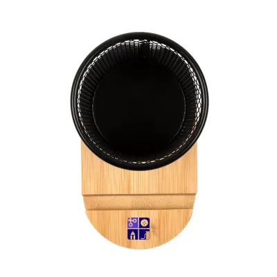 Pen Tidy Bamboo Phone Stand