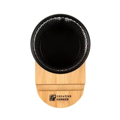 Pen Tidy Bamboo Phone Stand
