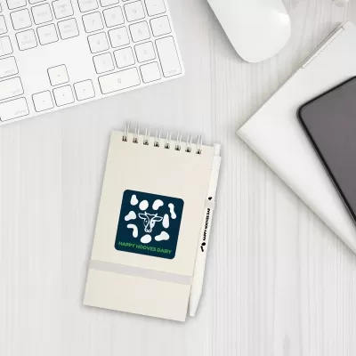 Milko Cardboard Notepad With Pen