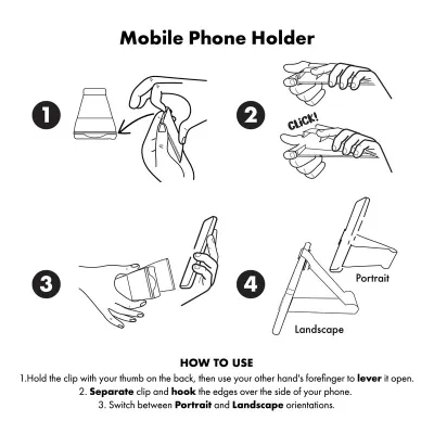 Grip Clip ABS Phone Stand