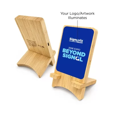 Oscar Illuminating Charging Bamboo Stand