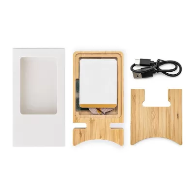 Oscar Illuminating Charging Bamboo Stand