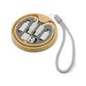 Reveal Circle Bamboo Wireless Charger Set