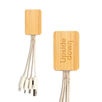 Sprite Square Bamboo Charging Cable