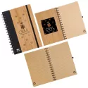 Pacifica Spiral A5 Bamboo Notebook