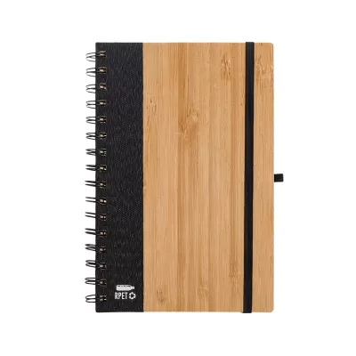 Pacifica Spiral A5 Bamboo Notebook