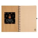 Pacifica Spiral A5 Bamboo Notebook