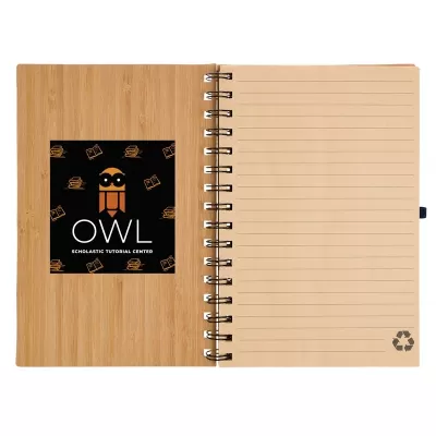 Pacifica Spiral A5 Bamboo Notebook