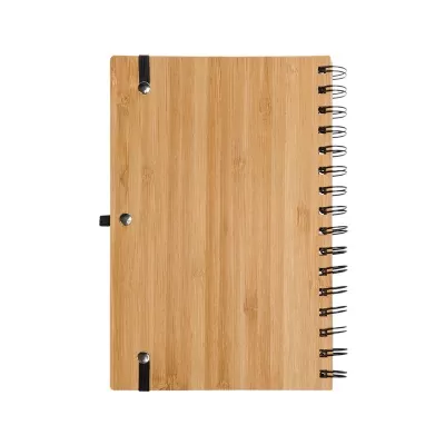 Pacifica Spiral A5 Bamboo Notebook