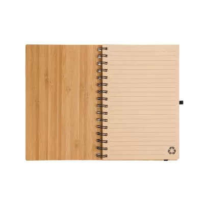 Pacifica Spiral A5 Bamboo Notebook
