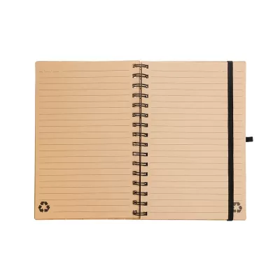 Pacifica Spiral A5 Bamboo Notebook