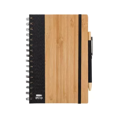 Pacifica Spiral A5 Bamboo Notebook