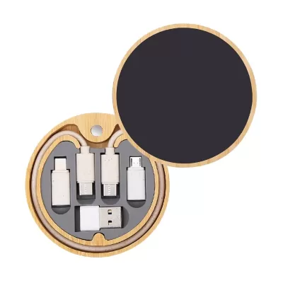 Reveal Inductive Circle Bamboo Charger Set
