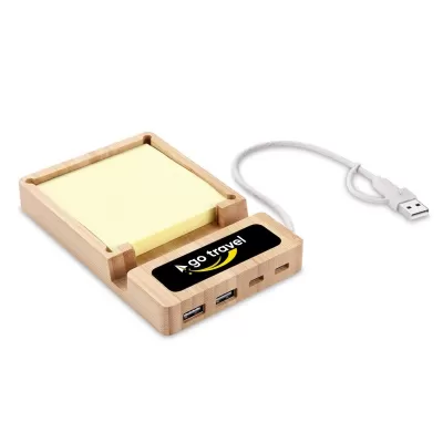 Lumos 15W Acrylic USB and Note USB Hub