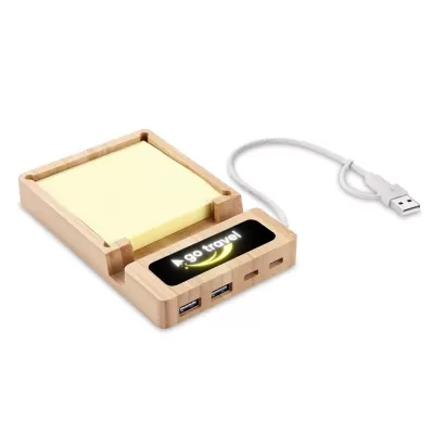 Lumos 15W Acrylic USB and Note USB Hub