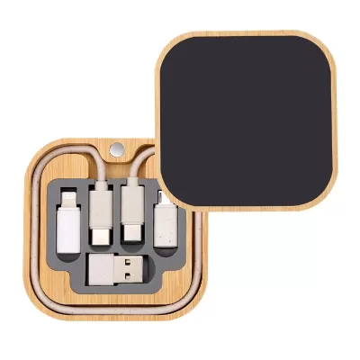 Reveal Inductive Square Bamboo Charger Set