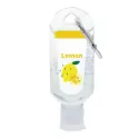 Lemon Scented 60ml Hand Sanitiser with Carabiner