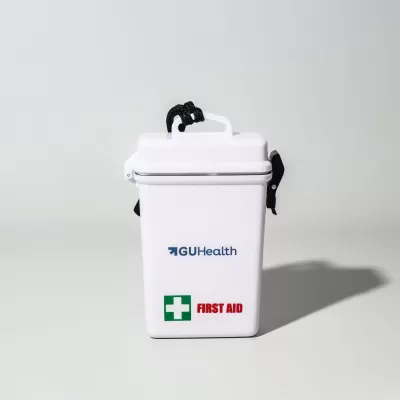 White Waterproof 21 Piece First Aid Kit