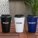 Pacino 350ml Flip Lid Recycled PP Double Wall Coffee Cup