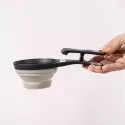 Collapsible Silicone Pet Food Scoop and Bag Clip
