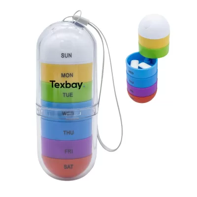 Rainbow Plastic Pill Tube