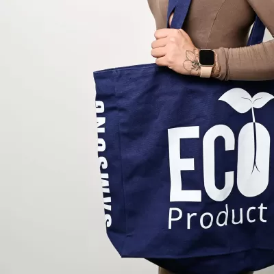 Lamar Recycled Large 500gsm Cotton Tote Bag