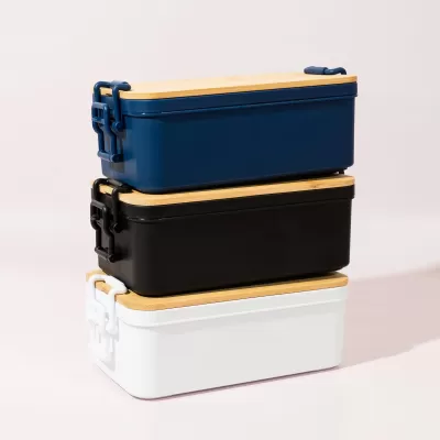 Double Stack Bamboo Lid RPP Lunch Box