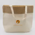 Brooke Jute and Cotton Cooler Bag
