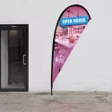 191 x 60cm Small Teardrop Flag Kit