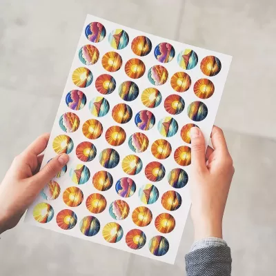 26mm Circle Sticker Sheet