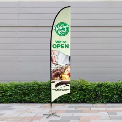 400 x 80cm Large Feather Flag Kit