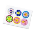 80mm Circle Sticker Sheet