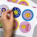 80mm Circle Sticker Sheet