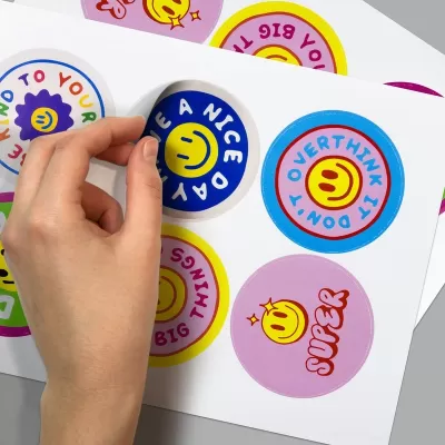 80mm Circle Sticker Sheet